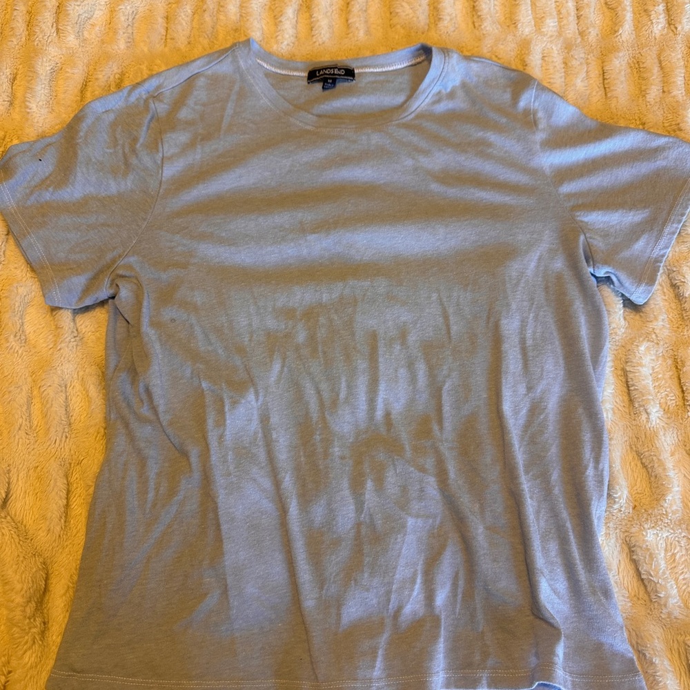 Lands' End Blue Short Sleeve Tee